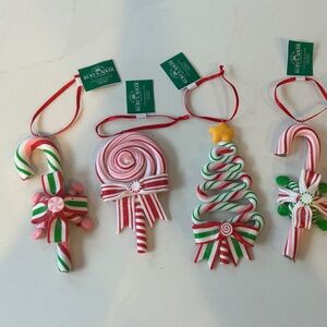 Kurt Adler Peppermint Candy Lollipop Christmas Ornament Red & White Tree